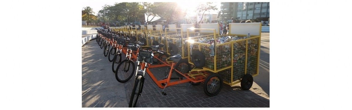 Bicicleta de cargas para catadores. 